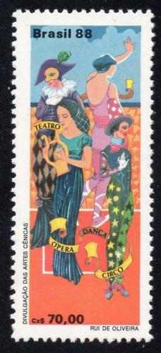 Poštová známka Brazílie 1988 Umenie Mi# 2286