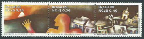 Poštové známky Brazílie 1989 Boj za nezávislost, 200. výroèie Mi# 2295-97