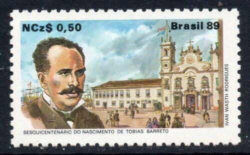 Poštová známka Brazílie 1989 Tobias Barreto, spisovatel Mi# 2302