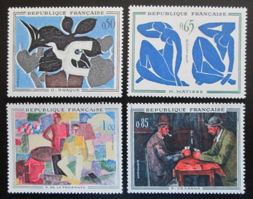 Poštové známky Francúzsko 1961 Umenie Mi# 1372-75 Kat 12€