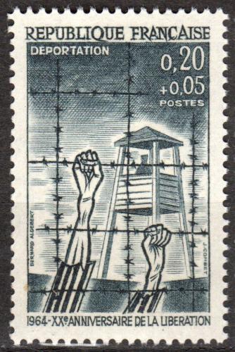 Poštová známka Francúzsko 1964 Koncentraèní tábor Mi# 1463