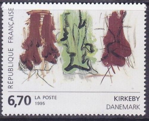 Poštová známka Francúzsko 1995 Umenie, Per Kirkeby Mi# 3111