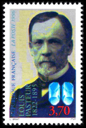 Poštová známka Francúzsko 1995 Louis Pasteur, bakteriolog Mi# 3069