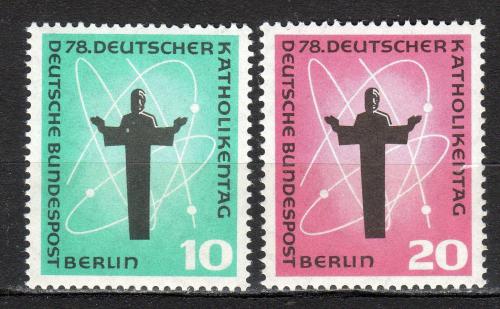 Poštové známky Západný Berlín 1958 Den katolíkù Mi# 179-80