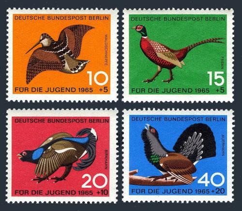 Poštové známky Západný Berlín 1965 Vtáci Mi# 250-53