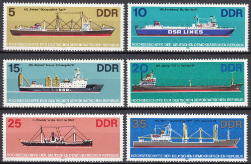 Poštové známky DDR 1982 Lode Mi# 2709-14