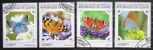 Poštové známky Guinea 2017 Motýle Mi# 12171-74 Kat 20€