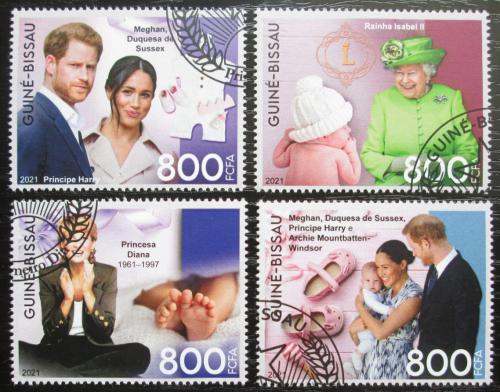 Poštové známky Guinea-Bissau 2021 Princ Harry a Meghan Markle Mi# N/N