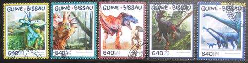 Potov znmky Guinea-Bissau 2017 Dinosaury Mi# 9571-75 Kat 12