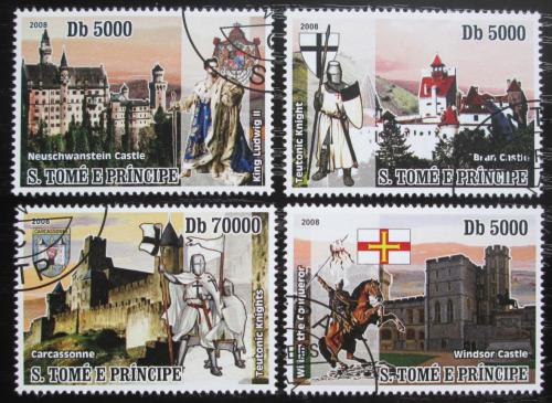 Poštové známky Svätý Tomáš 2008 Hrady a zámky Mi# 3432-35 Kat 12€