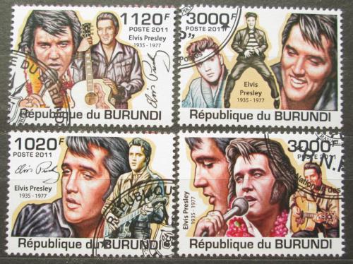Poštové známky Burundi 2011 Elevys Presley Mi# 2270-73 Kat 9.50€