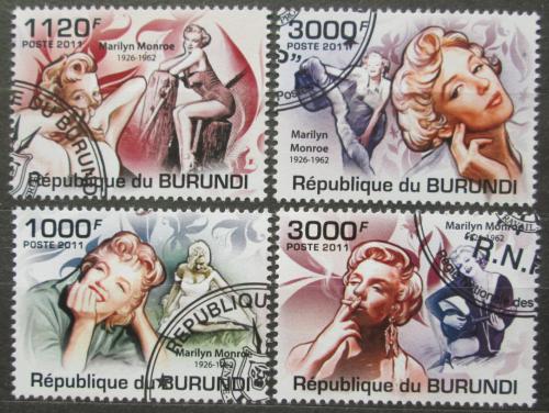Poštové známky Burundi 2012 Marilyn Monroe Mi# 2222-25 Kat 9.50€