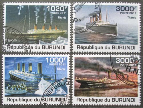Poštové známky Burundi 2012 Titanic Mi# 2174-77 Kat 9.50€
