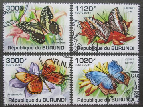 Poštové známky Burundi 2011 Motýle Mi# 2122-25 Kat 9.50