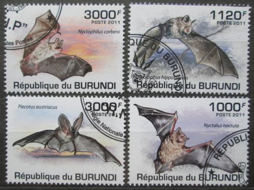 Poštové známky Burundi 2011 Netopiere Mi# 2050-53 Kat 9.50€