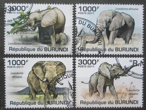 Poštové známky Burundi 2011 Slony Mi# 2034-37 Kat 9.50€