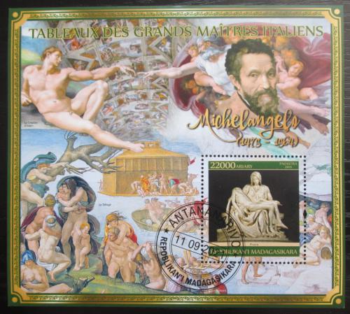 Poštová známka Madagaskar 2021 Umenie, Michelangelo Mi# N/N