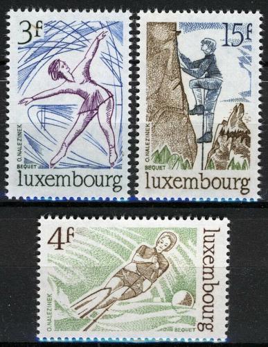 Poštové známky Luxembursko 1975 Šport Mi# 911-13