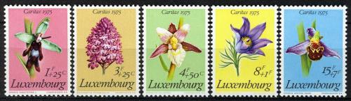 Poštové známky Luxembursko 1975 Chránìné rostliny Mi# 914-18 Kat 5€