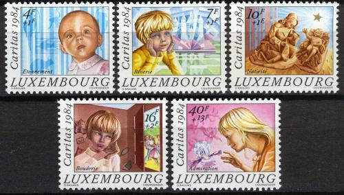 Poštové známky Luxembursko 1984 Vianoce Mi# 1112-16 Kat 12€