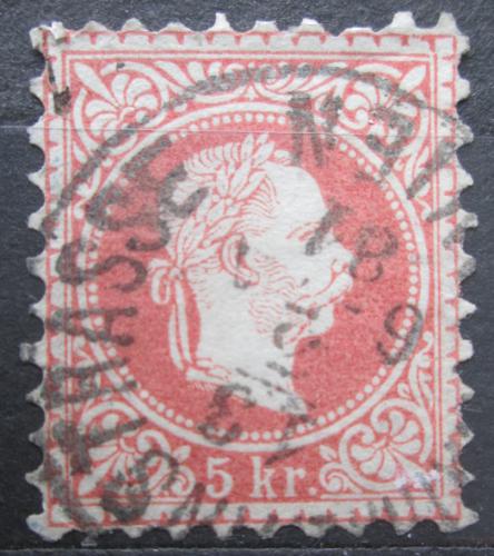 Poštová známka Rakúsko 1874 Cisár František Josef I. Mi# 37 II A