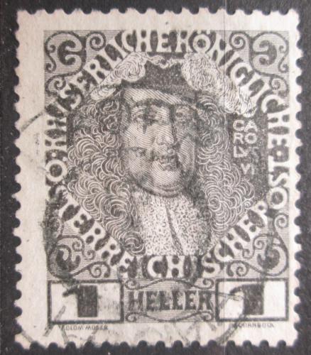 Poštová známka Rakúsko 1908 Cisár Karel VI. Mi# 139 x