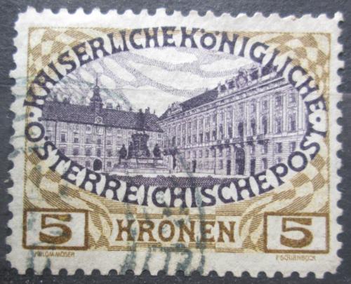Poštová známka Rakúsko 1908 Viedeòský Hofburg Mi# 155 w Kat 11€