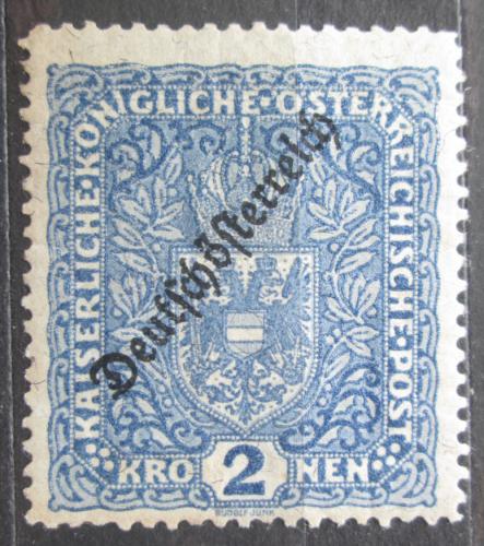 Poštová známka Rakúsko 1919 Štátny znak pretlaè Mi# 243 II A