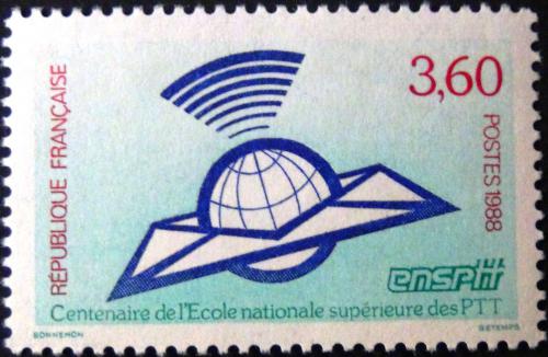Poštová známka Francúzsko 1988 Poštovní škola, 100. výroèie Mi# 2663