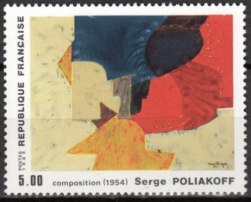 Poštová známka Francúzsko 1988 Umenie, Serge Poliakoff Mi# 2690