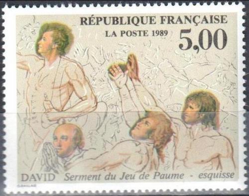 Poštová známka Francúzsko 1989 Umenie, Jacques-Louis David Mi# 2723