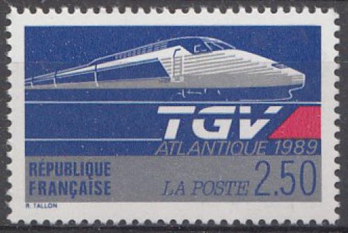 Poštová známka Francúzsko 1989 Rychlovlak TGV Mi# 2743
