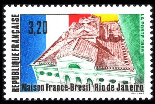 Poštová známka Francúzsko 1990 Pøátelství s Brazílií Mi# 2797