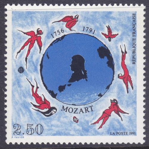 Poštová známka Francúzsko 1991 Wolfgang Amadeus Mozart Mi# 2828