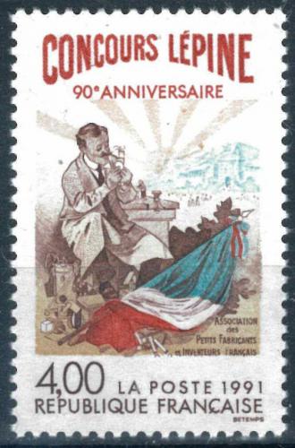 Poštová známka Francúzsko 1991 Starý plakát Mi# 2833