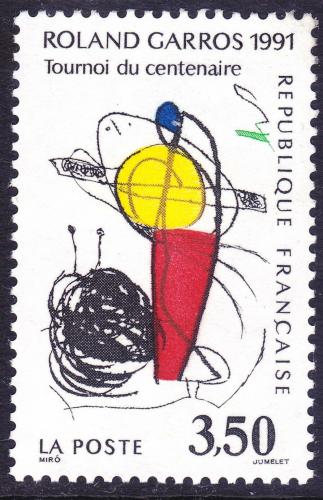Poštová známka Francúzsko 1991 Kresba, Joan Miró Mi# 2837