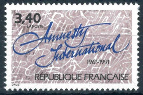 Poštová známka Francúzsko 1991 Amnesty International, 30. výroèie Mi# 2863