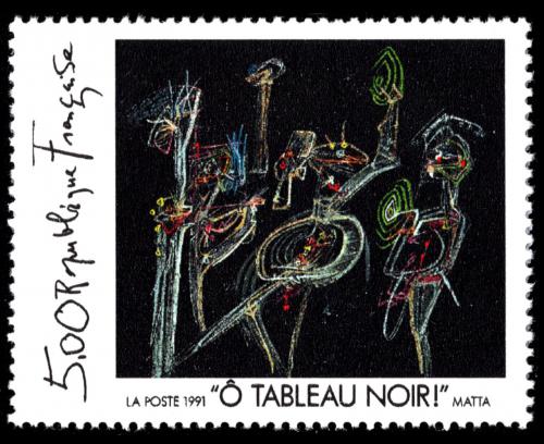 Poštová známka Francúzsko 1991 Umenie, Roberto Matta Mi# 2868