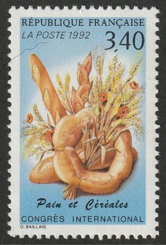 Poštová známka Francúzsko 1992 Potravináøský kongres Mi# 2902