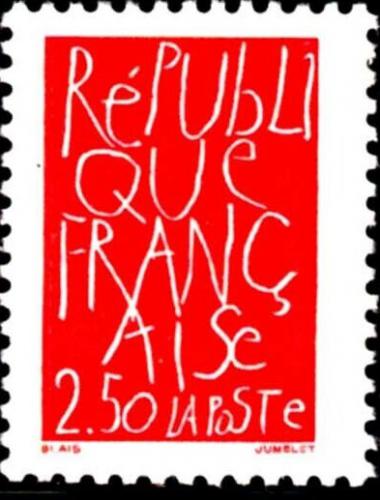 Poštová známka Francúzsko 1992 Nápis od Jean-Charles Blaise Mi# 2917