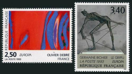 Poštové známky Francúzsko 1993 Európa CEPT, umenie Mi# 2943-44