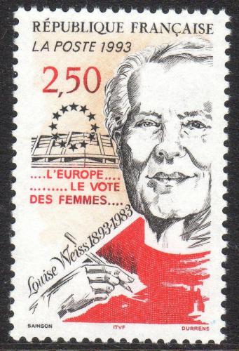 Poštová známka Francúzsko 1993 Louise Weiss Mi# 2956