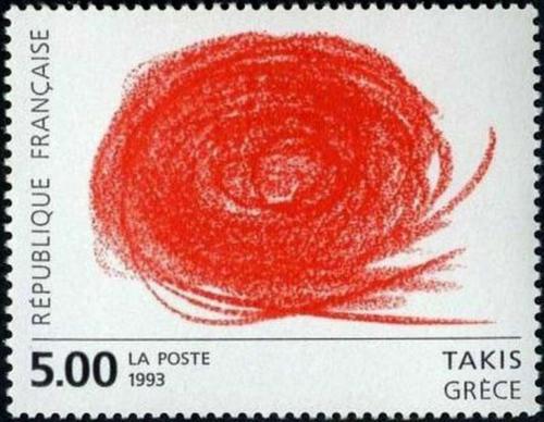 Poštová známka Francúzsko 1993 Grafika, Takis Mi# 2981