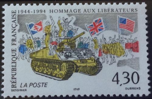 Poštová známka Francúzsko 1994 Oslobodenie, 50. výroèie Mi# 3031