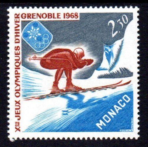 Poštová známka Monako 1967 ZOH Grenoble, sjezd Mi# 875