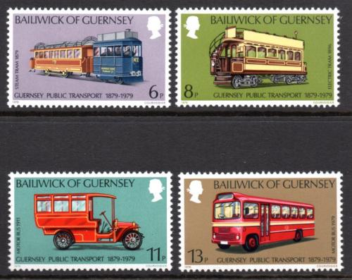 Poštové známky Guernsey 1979 Veøejná doprava Mi# 191-94