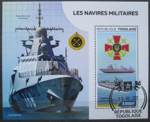 Poštová známka Togo 2022 Vojna na Ukrajinì, váleèné loïstvo Mi# N/N