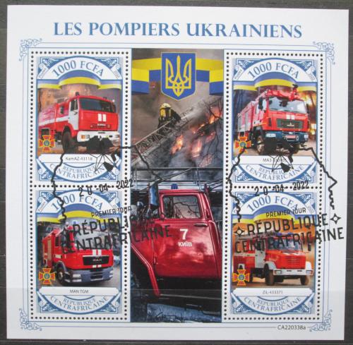 Poštové známky SAR 2022 Vojna na Ukrajinì, hasièi Mi# N/N
