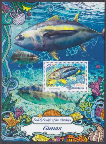 Poštová známka Maldivy 2016 Tuòáci Mi# Block 999 Kat 9€
