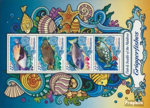 Poštové známky Maldivy 2016 Ostencovití Mi# 6673-76 Kat 11€